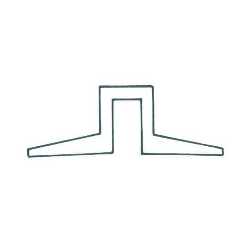 Triplo decimetro Ikona colore azzurro 573 - 03